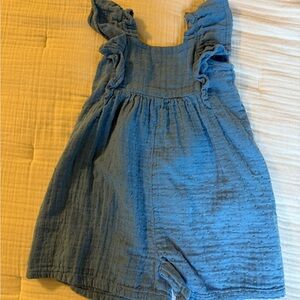 GAP Blue Ruffled Romper